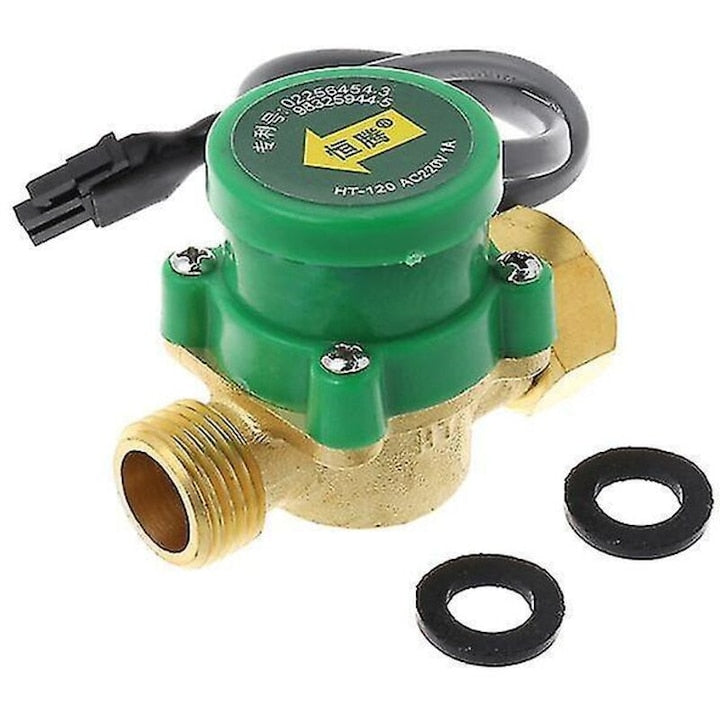 Pompa circulare apa calda rece HT-120 alama verde auriu 6.7x2.05cm