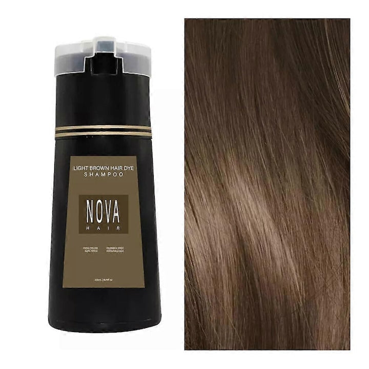 Sampon de par NovaHair vopsea instantanee formula 100% vegana 10 minute 4-6 saptamani