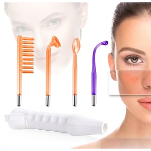 Electroderm LittleDomi High-Frequency Treatment for Acne, Wrinkles, Blemish Control, Dark Circles, Skin, Seborrheic Hair, Scalp Stimulator, Beautification, Facial Biostimulation, Lifting, Whitening