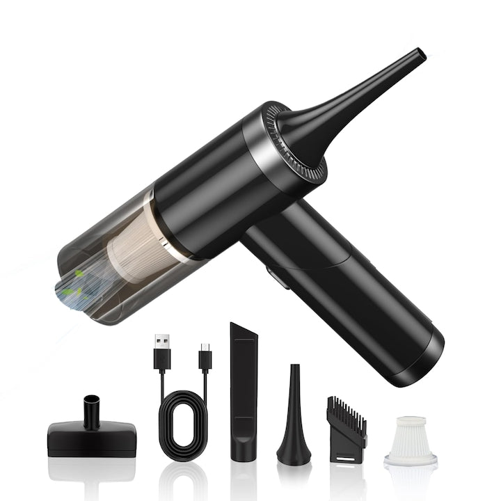 Aspirator WALALLA 4000mAh 120W 8000pa Reincarcabil Negru