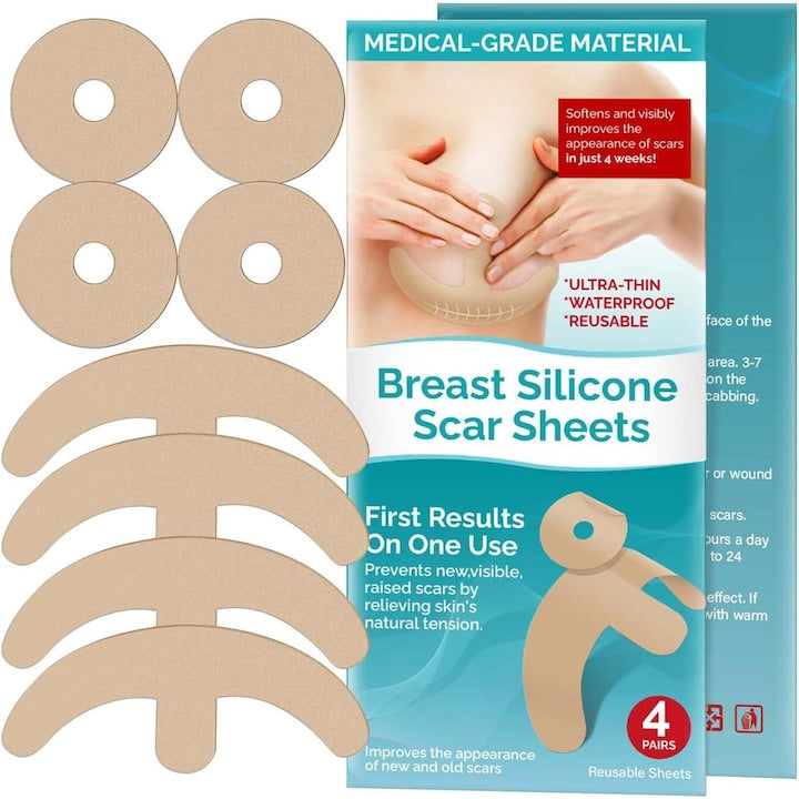 Plasturi reducere cicatrici silicon medical reutilizabili profesionali Nude