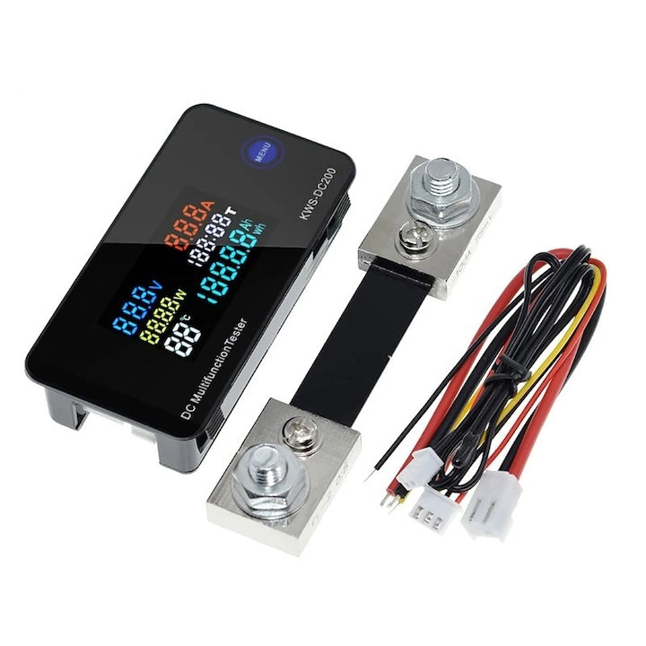 KWS-DC200 Digital Wattmeter with Ammeter and Voltmeter DC 0-200V 100A