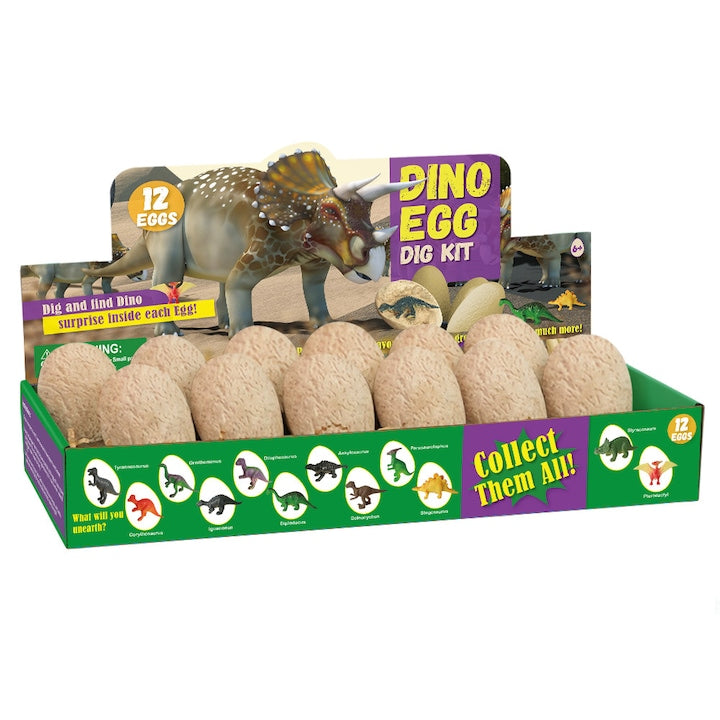 Kit de arheologie cu oua de dinozaur Gips/ABS 12 Piese Multicolor