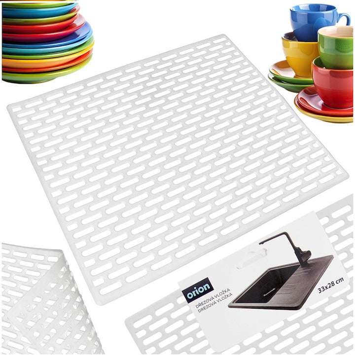 Protecție Chiuvetă Orion Elastică și Rezistentă la Umiditate Alb 33x28x0.1 cm