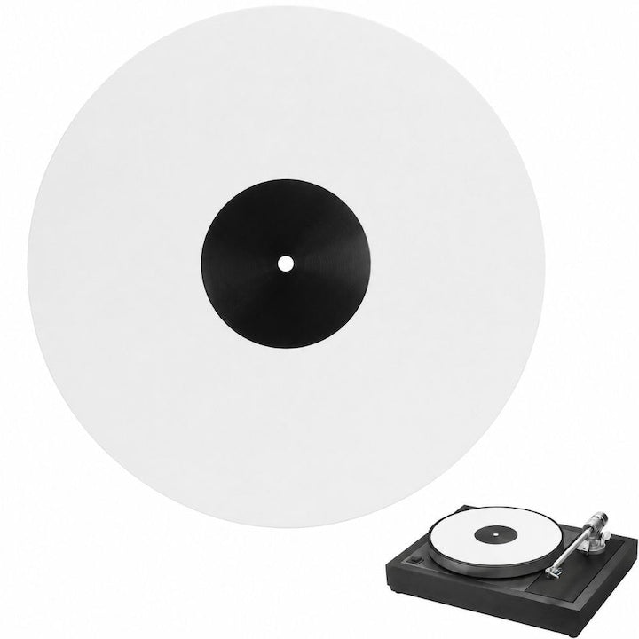 Disc pentru pick-up 12 inch Universal Reducerea zgomotului cauzat de electricitatea statica Antiderapant si amortizor din acril Rezistent Alb