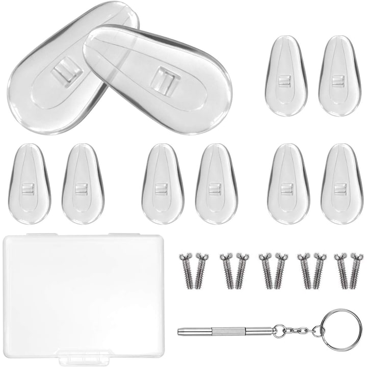 Set accesorii pentru ochelari Nybgyy Silicon 15mm Transparent
