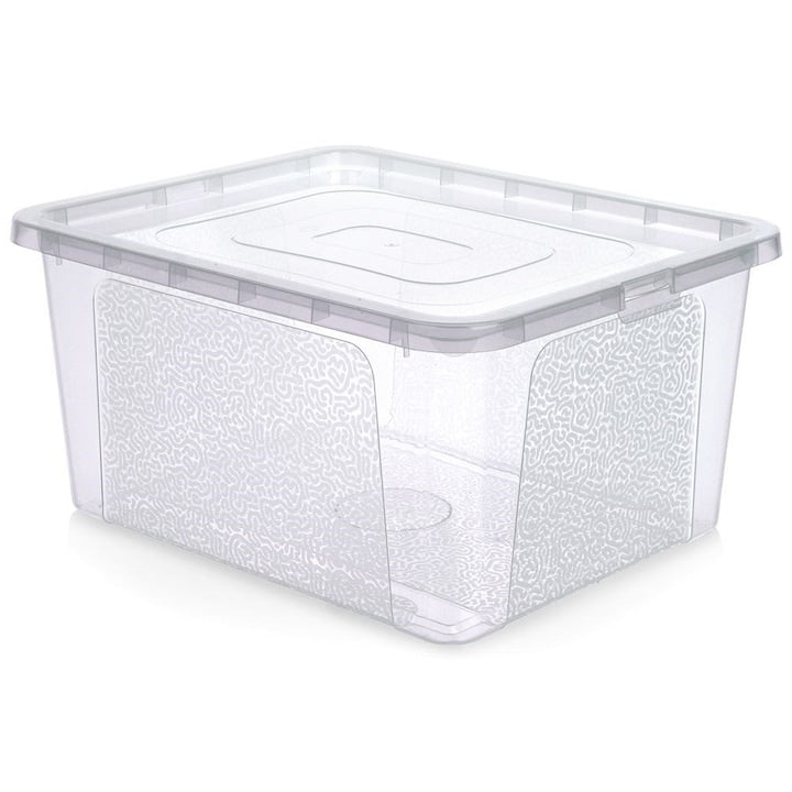 Cutie Depozitare Vilde Cu Capac 40x33x20 cm 20 l Plastic Transparent