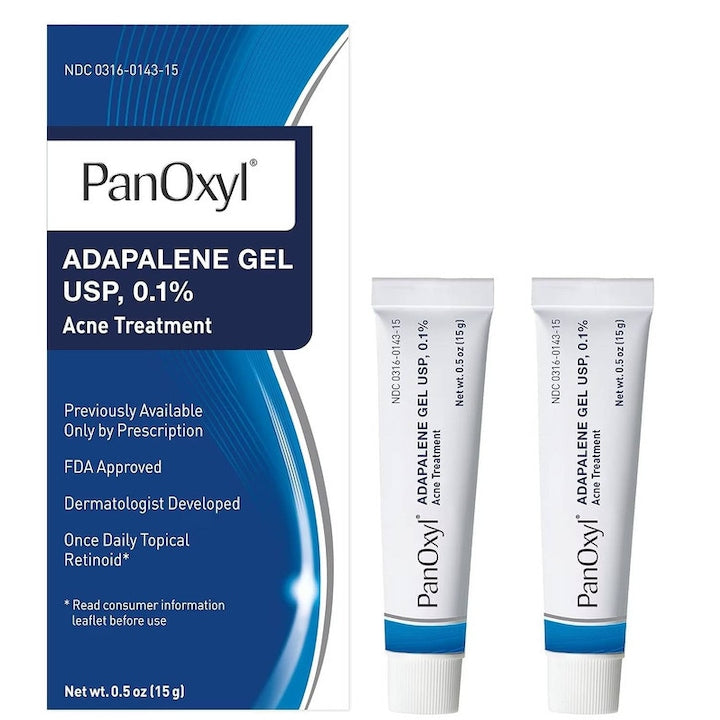 Gel pentru fata PanOxyl Tratament acneic Retinol 0.1% 15g set 2 bucati