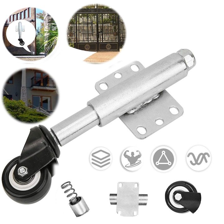 Roata Pentru Poarta Roata Universala Cu Sistem De Arcuri De Amortizare Capacitate De Incarcare De 60 Kg Roata Din Aliaj De Zinc Design Rotativ 360 Potrivit Pentru Usi Din Lemn Metal Si Altele