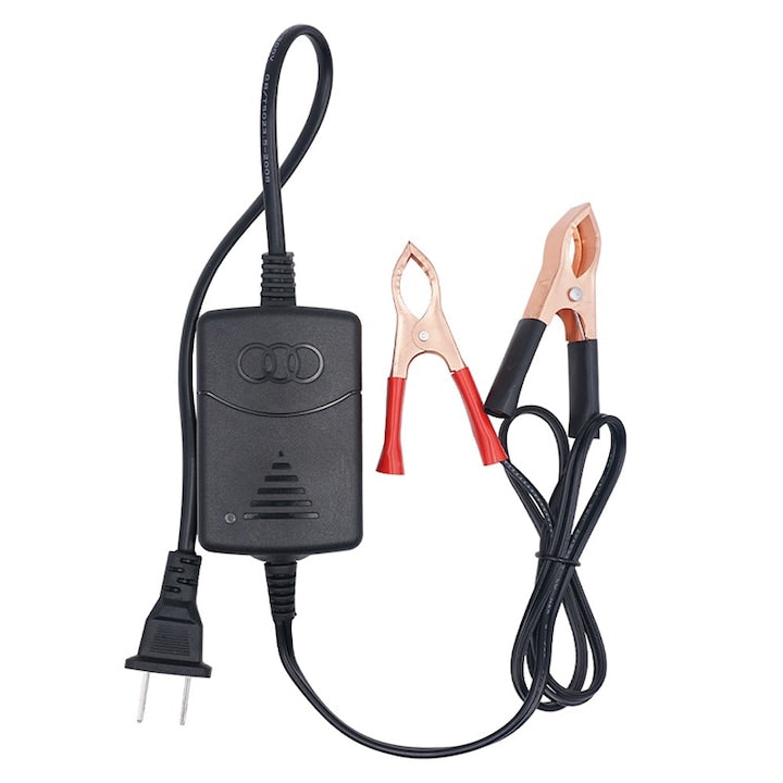 Rqiurpn Battery Charger, Short-circuit Protection, LED Indicator, 12V, 1250mA