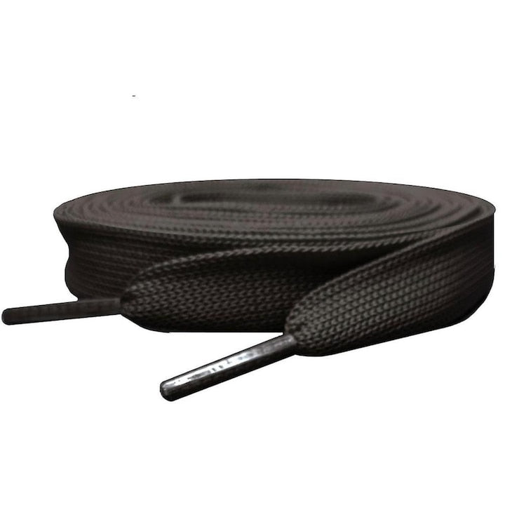 Sireturi late 14 mm tip Alexander McQueen 110 cm negru