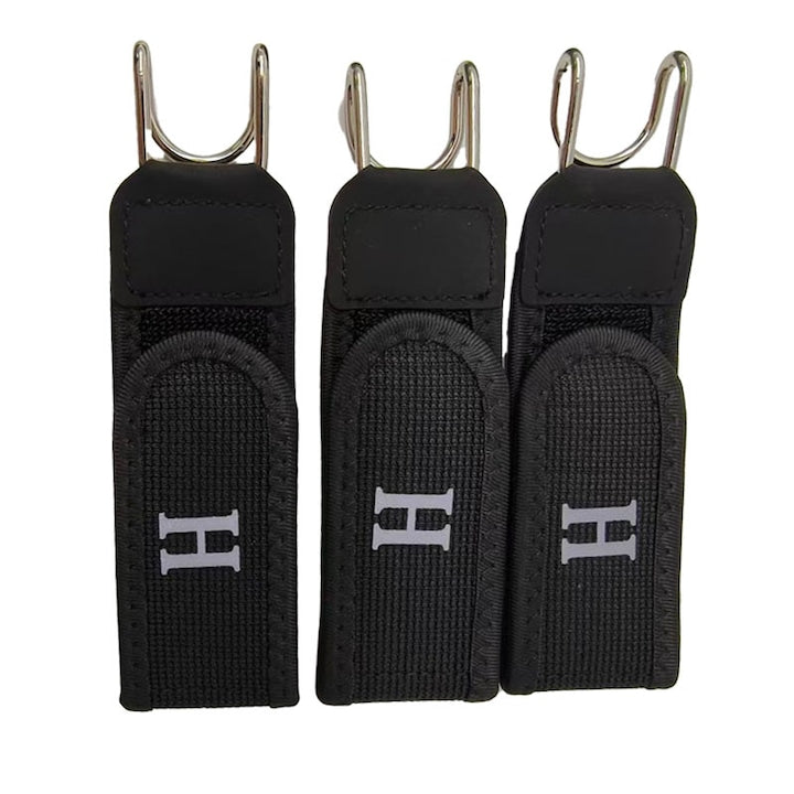 OEM - Curea elastica cu carlig metalic tactic ascuns - Curea unisex fara catarama potrivita pentru munca in aer liber si transportul echipamentului zilnic Negru