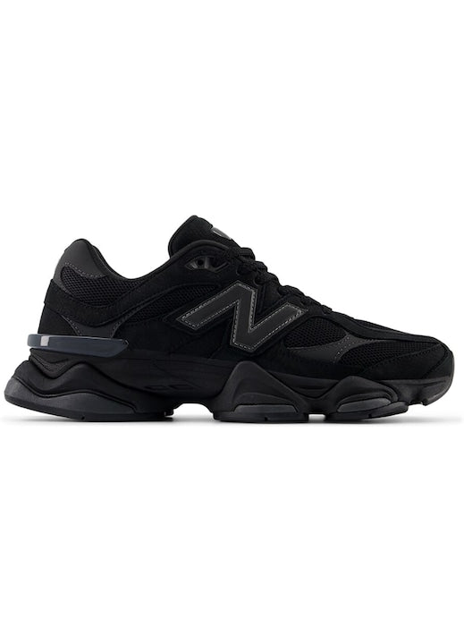 New Balance - Pantofi sport 9060 din piele intoarsa cu insertii din plasa Negru 12 rate cu 0% dobândă