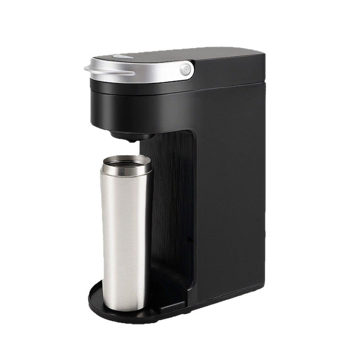Espressor Multifunctional Manual Duueyct 800W tehnologie multistream Aparat de Cafea Compatibil cu Capsule si Cafea macinata Rezervor 360ml Preparare Rapida Negru