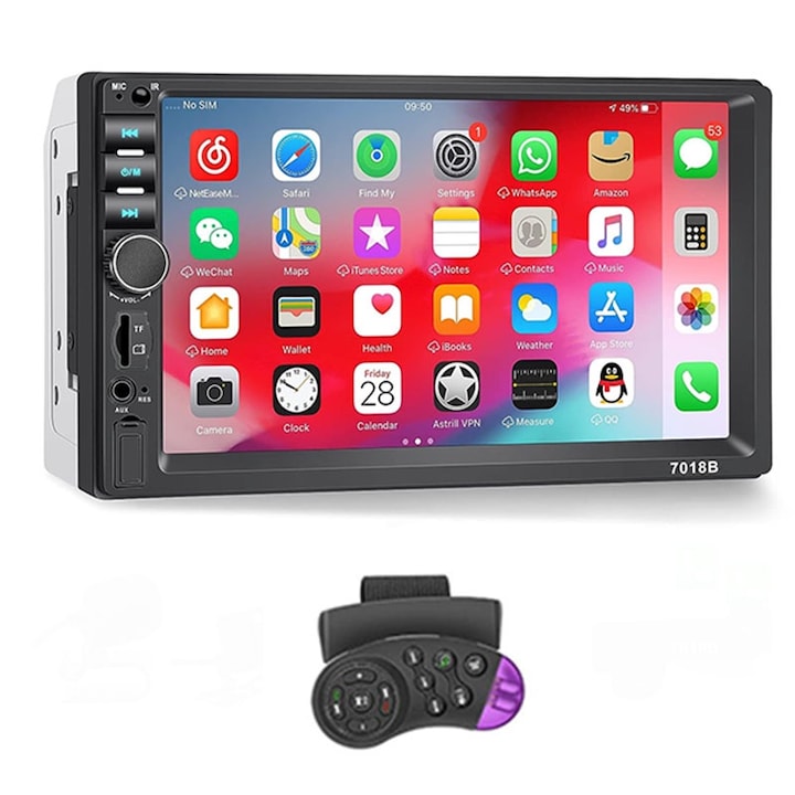 MP5 Player Auto Universal 7018B Rqiurpn 2DIN touchscreen 7 inch Bluetooth 5.0 Camera Marsarier