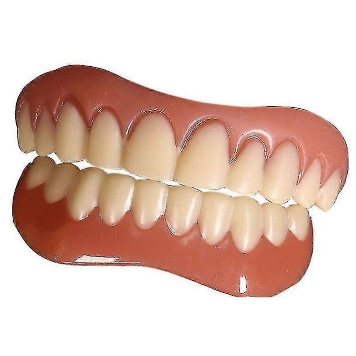 Set 2 fatete dentare din silicon culoare naturala
