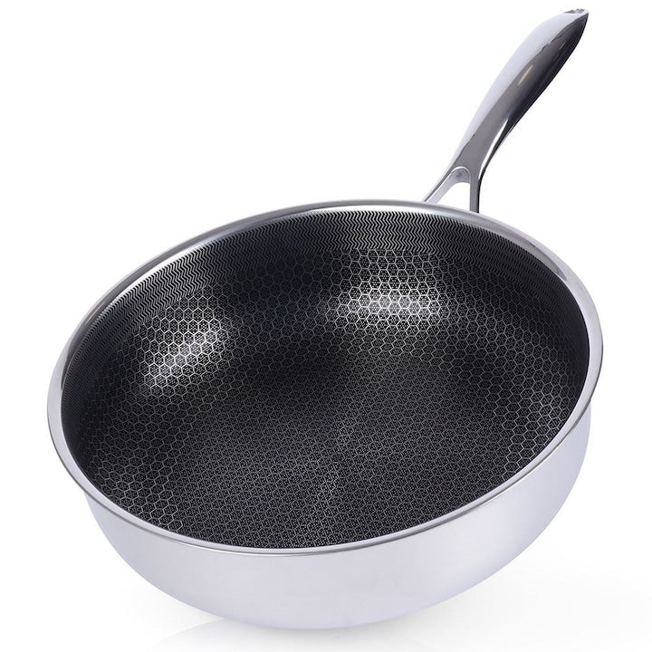 Tigaie Din Otel Orion Cookcell Hybrid 26 cm 47x26x9 cm Strat Antiaderent Potrivita Pentru Toate Tipurile De Plite Se Poate Spala In Masina De Spalat Vase Maner Confortabil Argintie