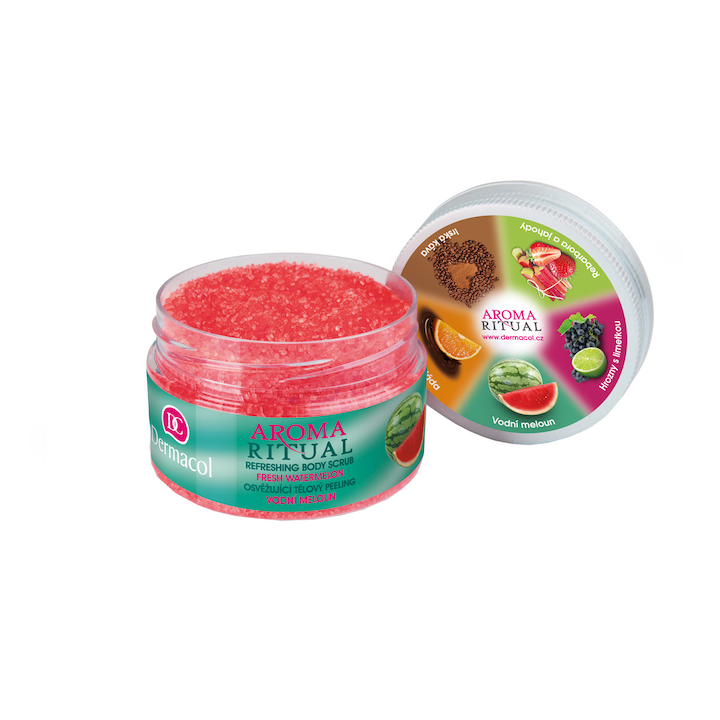 Exfoliant de corp Dermacol Aroma Ritual cu aroma de pepene rosu 200 gr