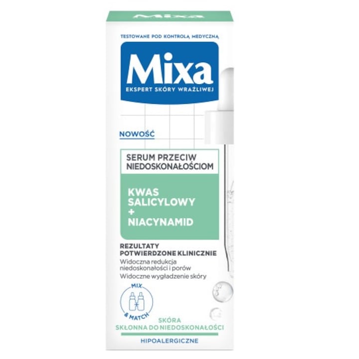 Mixa Anti-Blemish Serum salicylic acid niacinamide 30 ml