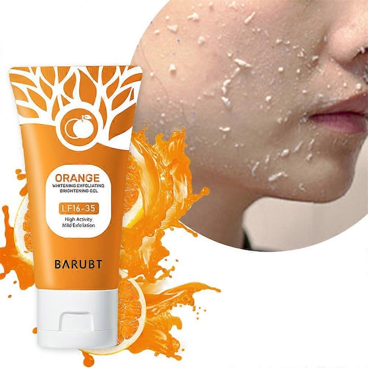 Gel exfoliant iluminator cu enzime portocalii 100g pentru toate tipurile de piele hidratant netezitor set