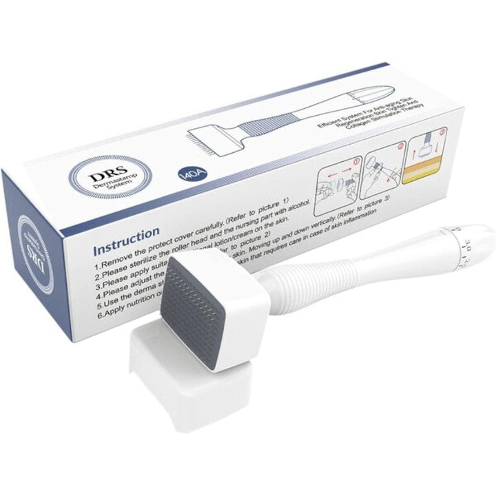 Rola Dermatologica Dermastamp 140 Ace Marimi Reglabile - 0.5 mm - 3 mm Impotriva caderii parului Vergeturilor Cicatricilor Ridurilor Unisex