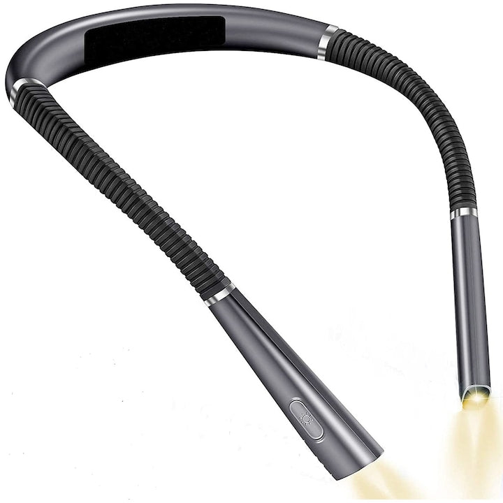 Lampa led de citit portabila reincarcabila USB flexibila 3 moduri de culoare a luminii si 3 nivele de intensitate culoare neagra