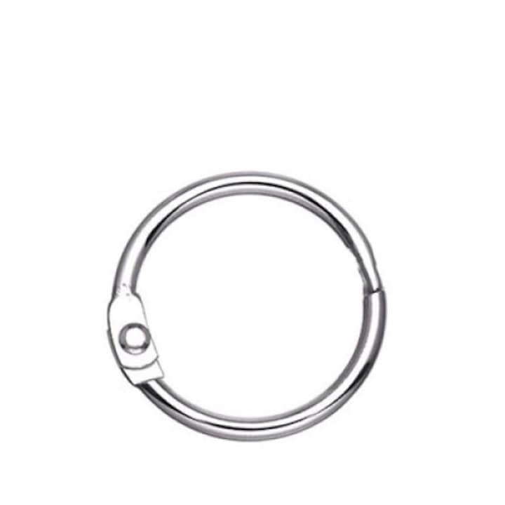 Set 50 inele pentru foi Metal 25mm Argintiu