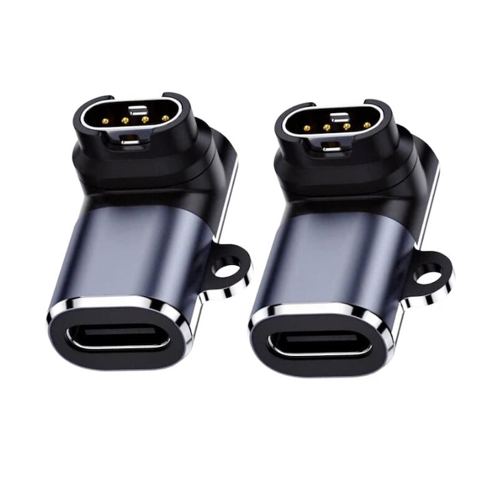 Set 2 adaptor incarcator pentru ceasul Garmin compatibil cu smartwatch Fenix 7/7S/7X/6S/6/6X/5S/5/5X Forerunner 955 965 45 45S 245 si multe altele