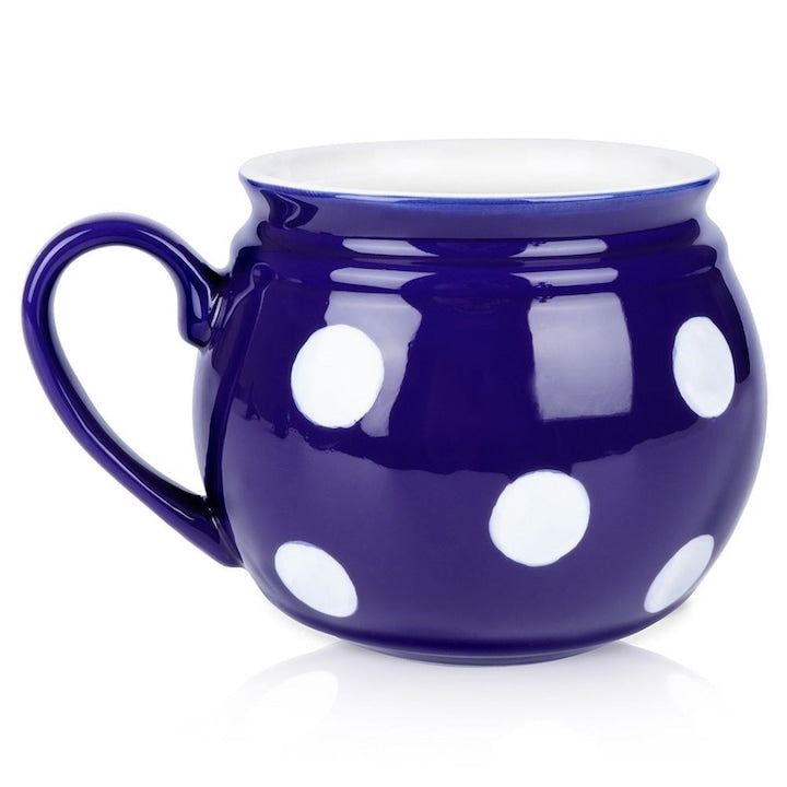 Cana De Baut Orion Butoi Design Clasic Maner Confortabil Ideal Ca Cadou 850 Ml 17 X 13 X 11 Cm Albastru Marin