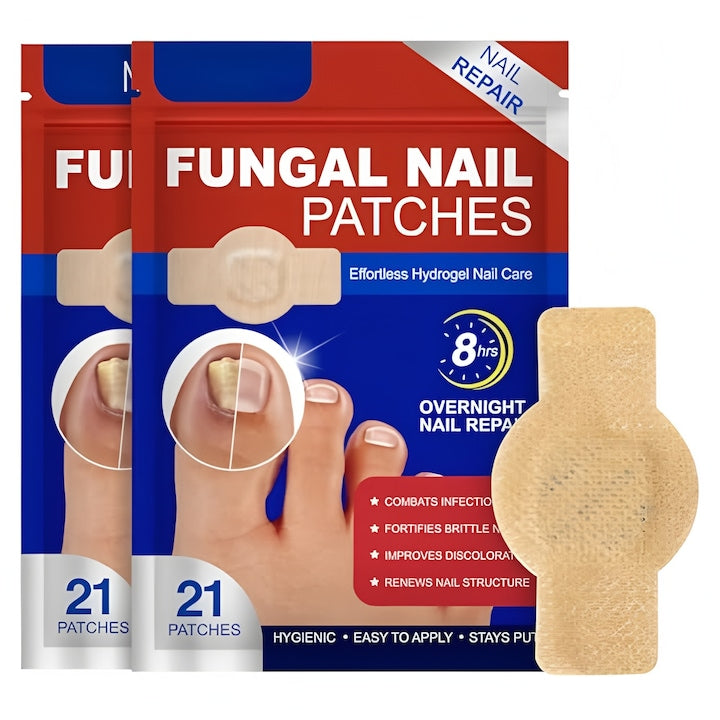 Set 2 pachete plasturi pentru unghii BOMSTOM tratament pentru unghii afectate de ciuperci hidrogel 7x10x1cm multicolor