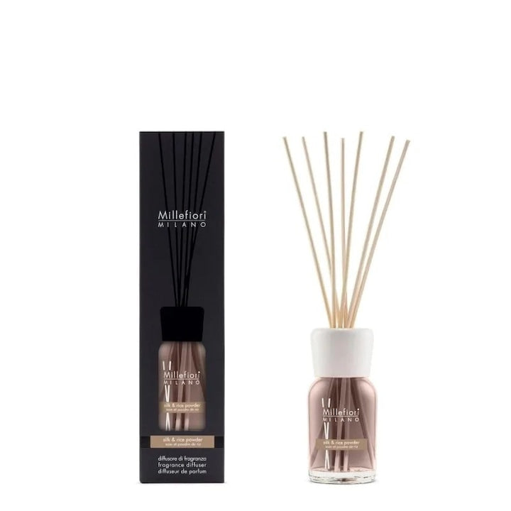 Betisoare parfumate Millefiori Milano 100 ml Pudra de matase si orez