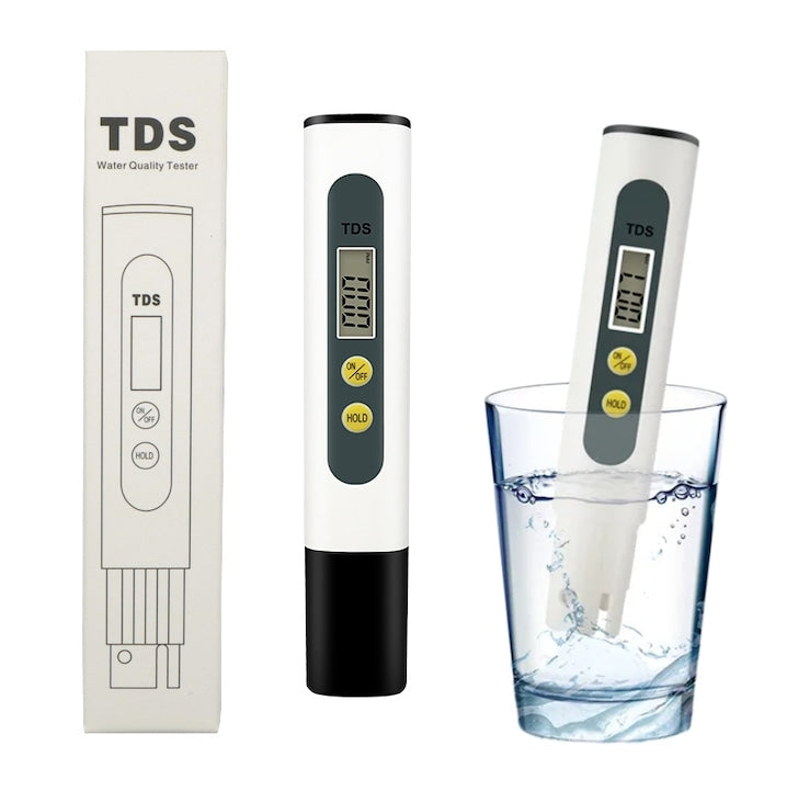 Tester de calitate a apei 3-in-1 ZOUN sonde din titan alb portabil