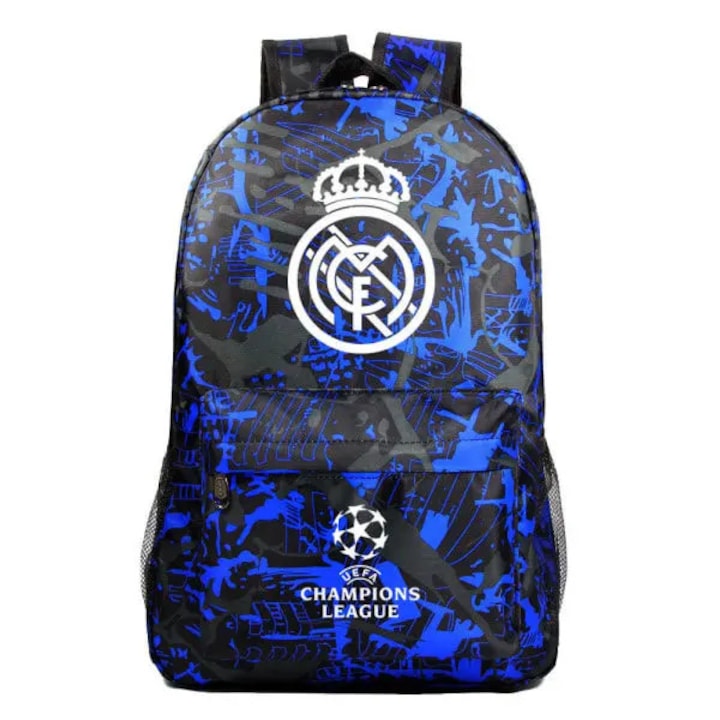 Geanta umar graffiti Real Madrid multicolor scoala 30x40cm
