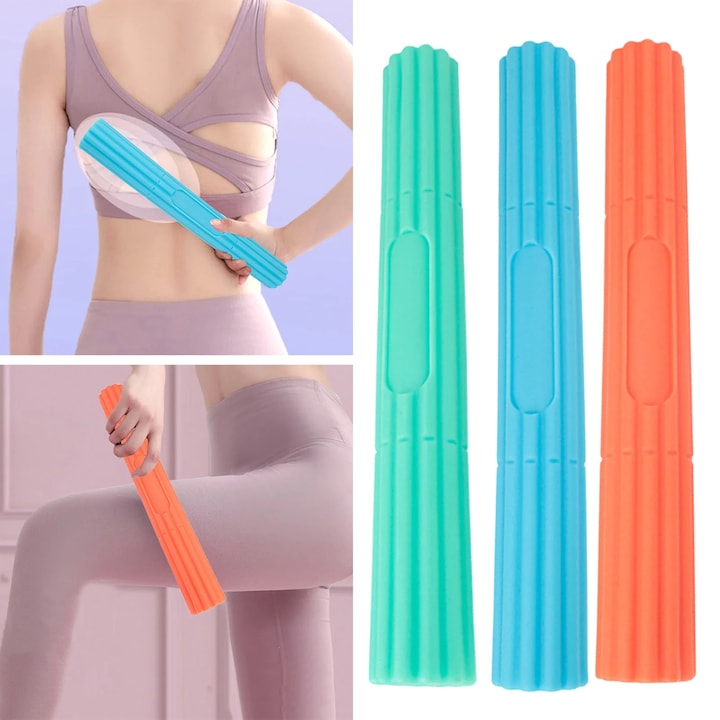 Twist Bar for training, 3 intensity levels, green-blue-orange, 30.5x4.2cm