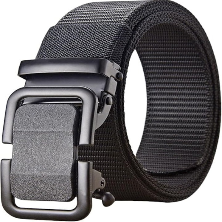 OEM - Curea pentru barbati nylon catarama automata negru 3.8cm x 120cm