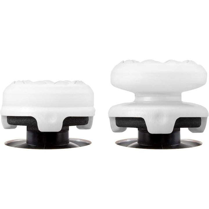 Set 2 bucati thumbgrip accesoriu controller PS5 PS4 crestere acuratete si confort Alb