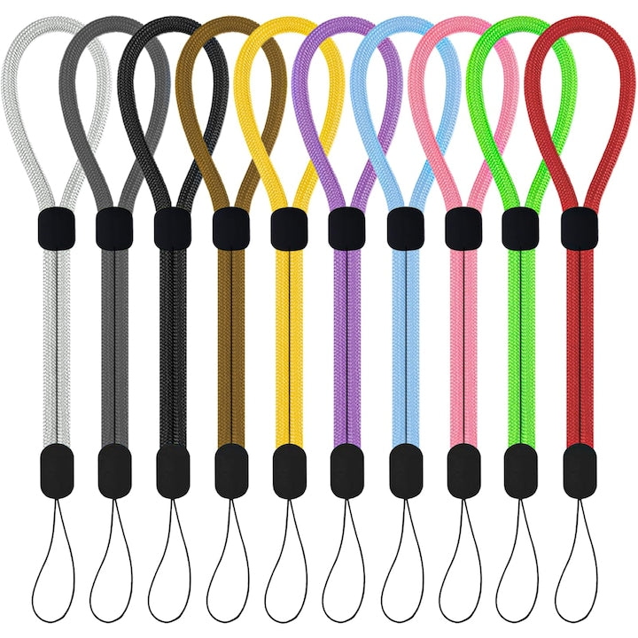 Set 10 Snururi pentru Incheietura 22 cm potrivit pentru chei masini lanterne telefoane mobile stilouri brelocuri carcase pentru casti 10 culori diferite