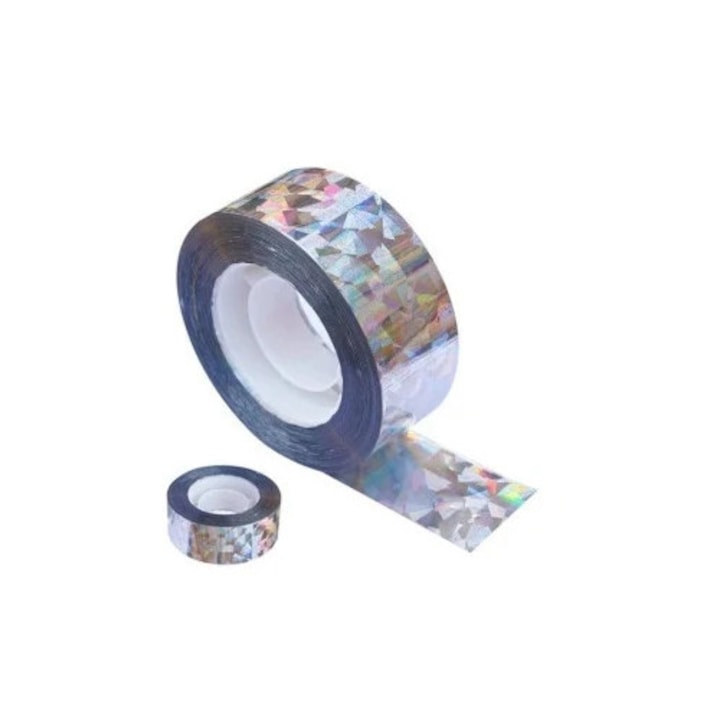 Banda Reflectorizanta Anti-Pasari 4.8cm x 100m – Protectie Gradina si Livada