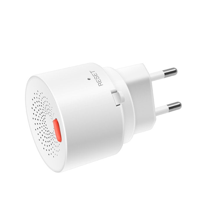 Rqiurpn Smart Gas Detector, WiFi Monitoring, Audible and LED Alarms, White, 220V, Indoor Use