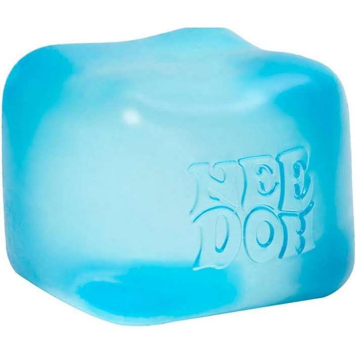 Jucarie squishy antistres jucarie squishy in forma de cub albastru deschis 5.6*5.6*5.6 cm
