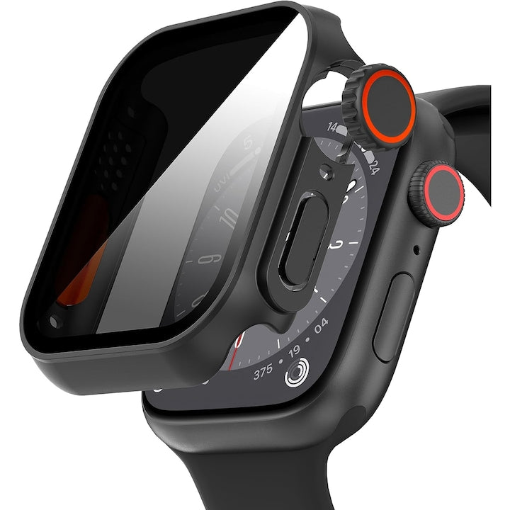 Husa pentru Apple Watch Series 9/8/7 Husa de protectie Anti Spy 45mm negru