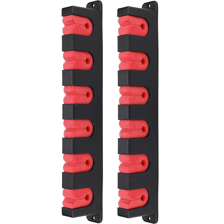 Rod holder made of two spikes, 6 positions. Suitable for garage and boat.