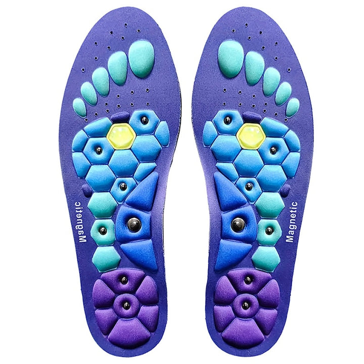 Set 2 Branturi Magnetice Rqiurpn Reflexoterapie Stimuleaza Metabolismul Masaj Dezodorizante Anti-Alunecare Uscare Rapida Respirabile Unisex M Multicolor