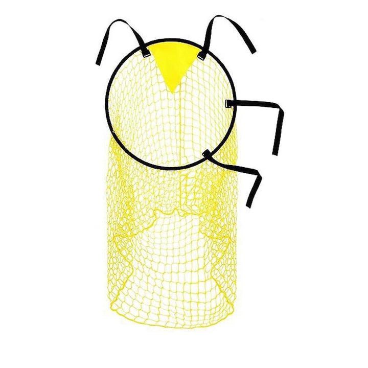 Plasa de antrenament de fotbal pliabila pentru exersare si imbunatatire a preciziei galbena 45x60cm