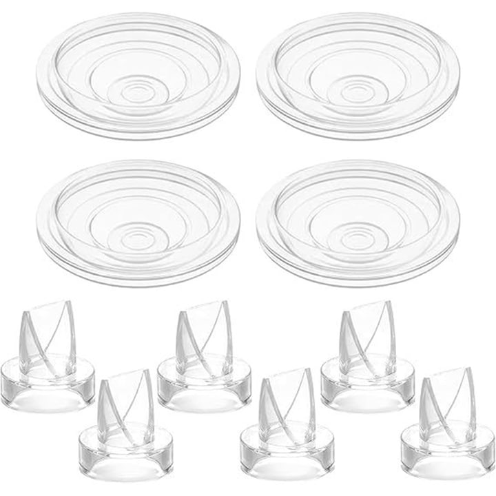 Set of 10 Replacement Parts for Rqiurpn Electric Breast Pump - 6 Duckbill Valves and 4 Diaphragms - Essential Breastfeeding Accessories - Compatible with S9/S12/S9 Pro/S12 Pro