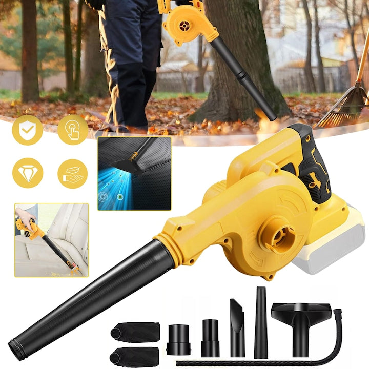 Suflanta De Frunze Fara Fir Pentru Baterie Dewalt 18/20V Cu Motor Fara Perii Pana La 180MPH Suflanta Si Aspirator Electric Cu Maner 2 In 1 Pentru Ingrijirea Gazonului Curte Masina Terasa
