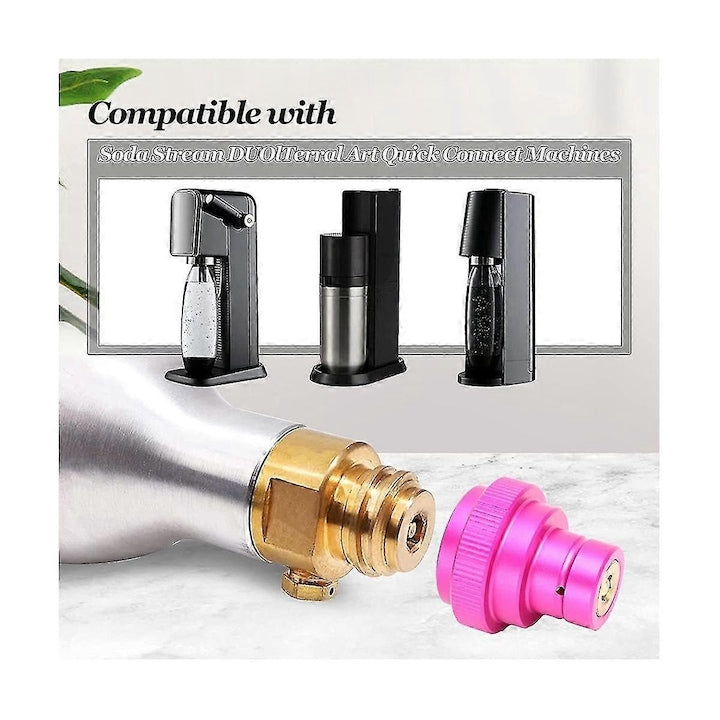 Adaptor Co2 pentru conectare rapida Duo-quick Connect QC Art si Terra inlocuitor pentru butelie Co2 TR21-4