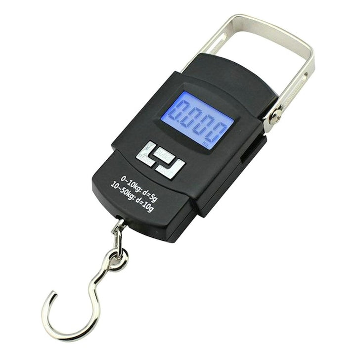 Cantar digital de mana capacitate 50 kg 4 unitati oprire automata negru