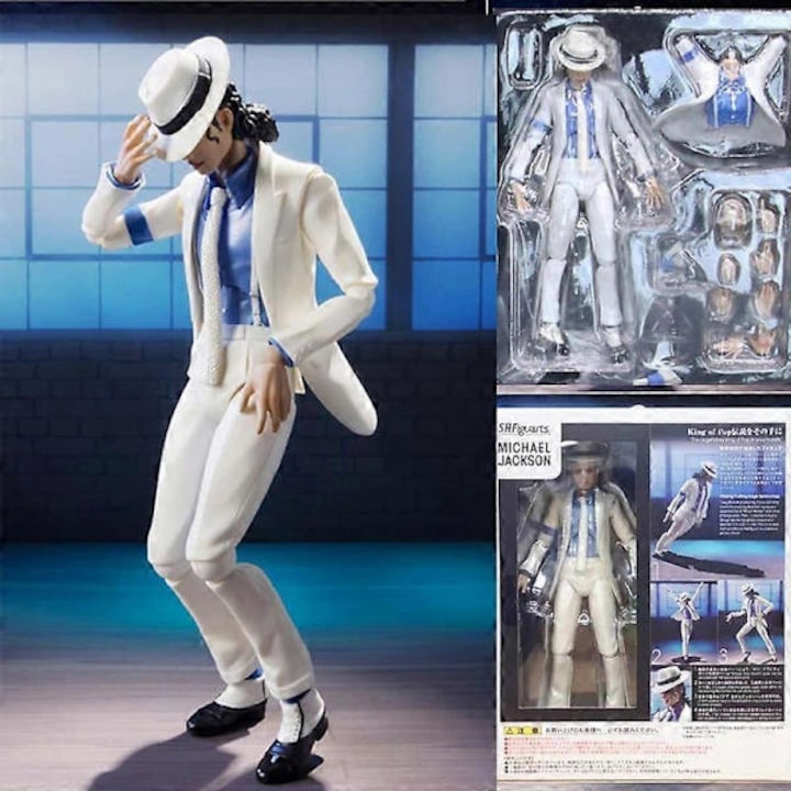 Figurina Michael Jackson Smooth Criminal Moonwalk articulata