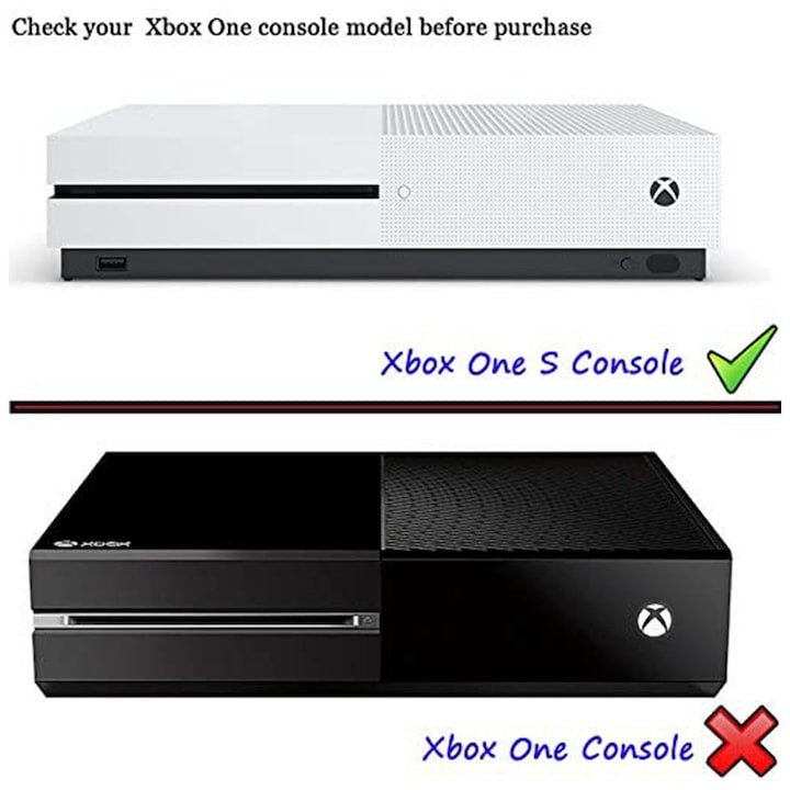 Vertical Stand for Xbox One S Console black-white ventilation stable 15x10x5cm